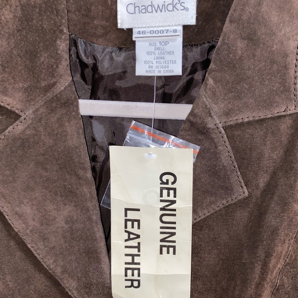 Chadwicks Women's Brown Suede Blazer - Picture 3 of 3